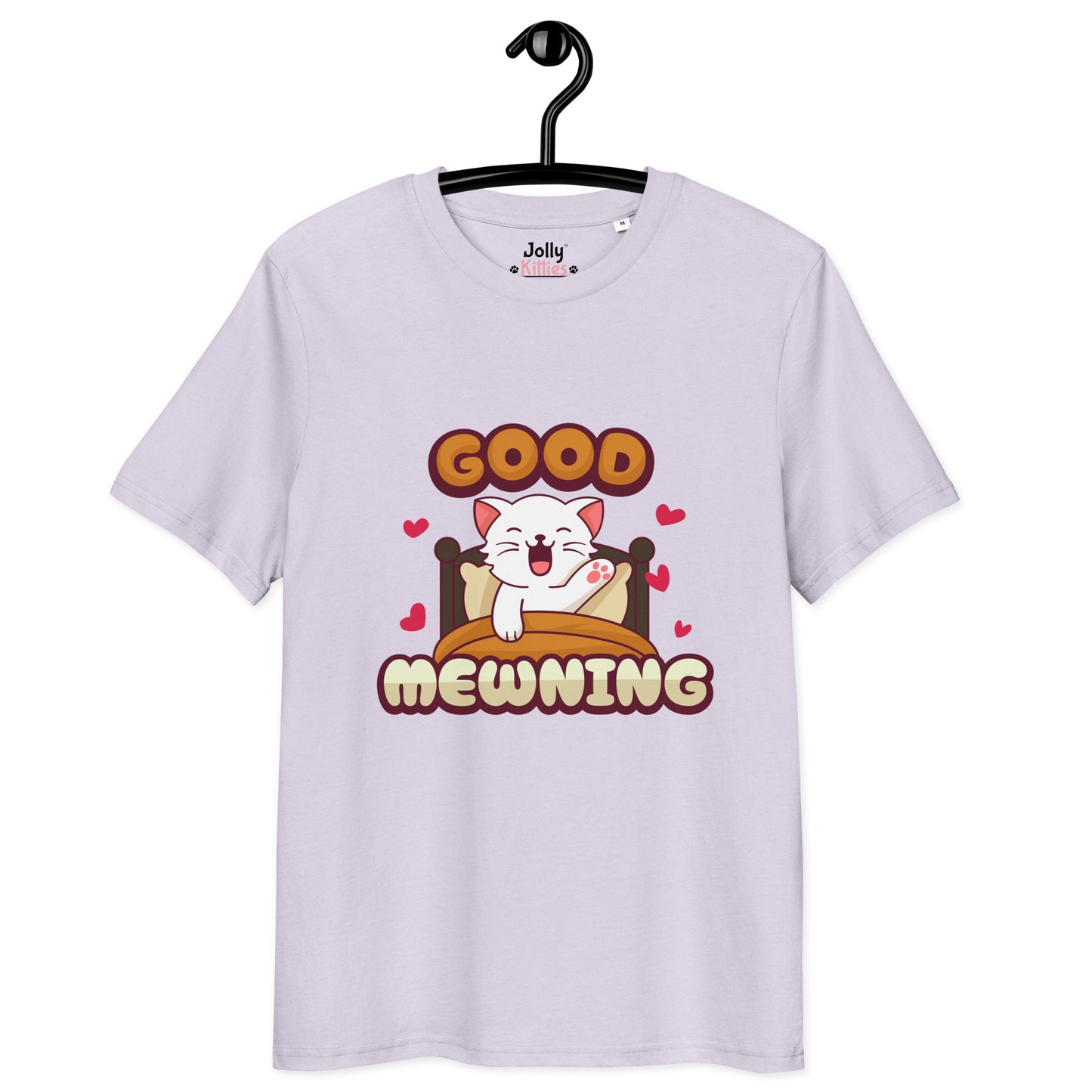 Cute Cat T-Shirt – Good Mewning - JollyKitties