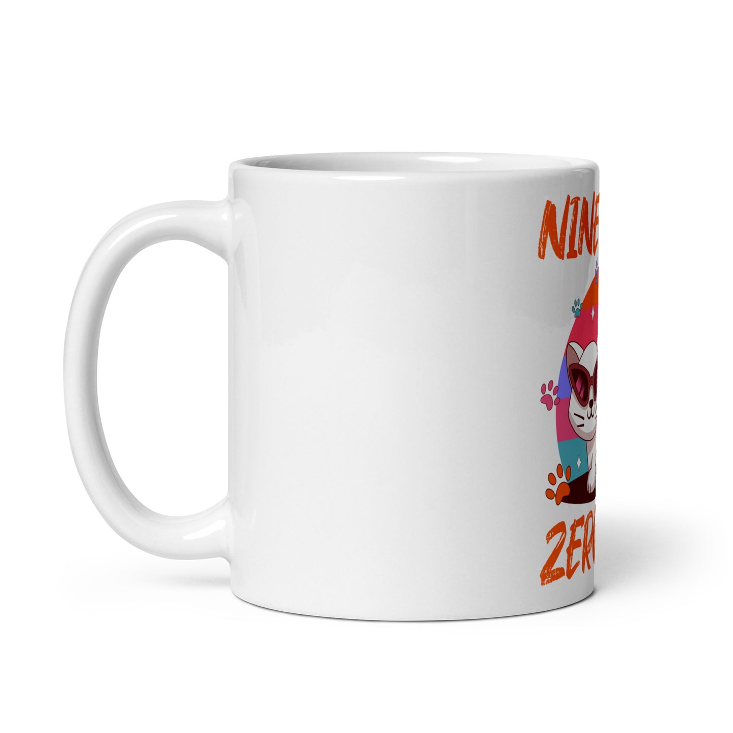 Funny Cat Mug – Nine Lives Zero Care - JollyKitties
