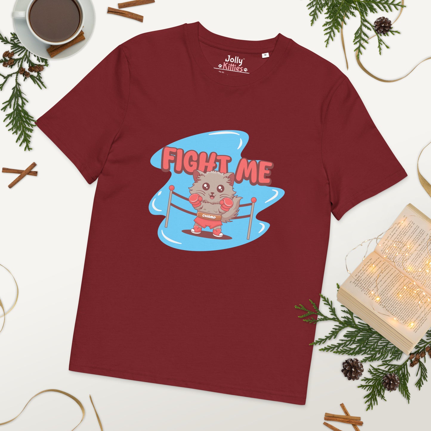 Funny Cat T-Shirt – Fight Me - JollyKitties