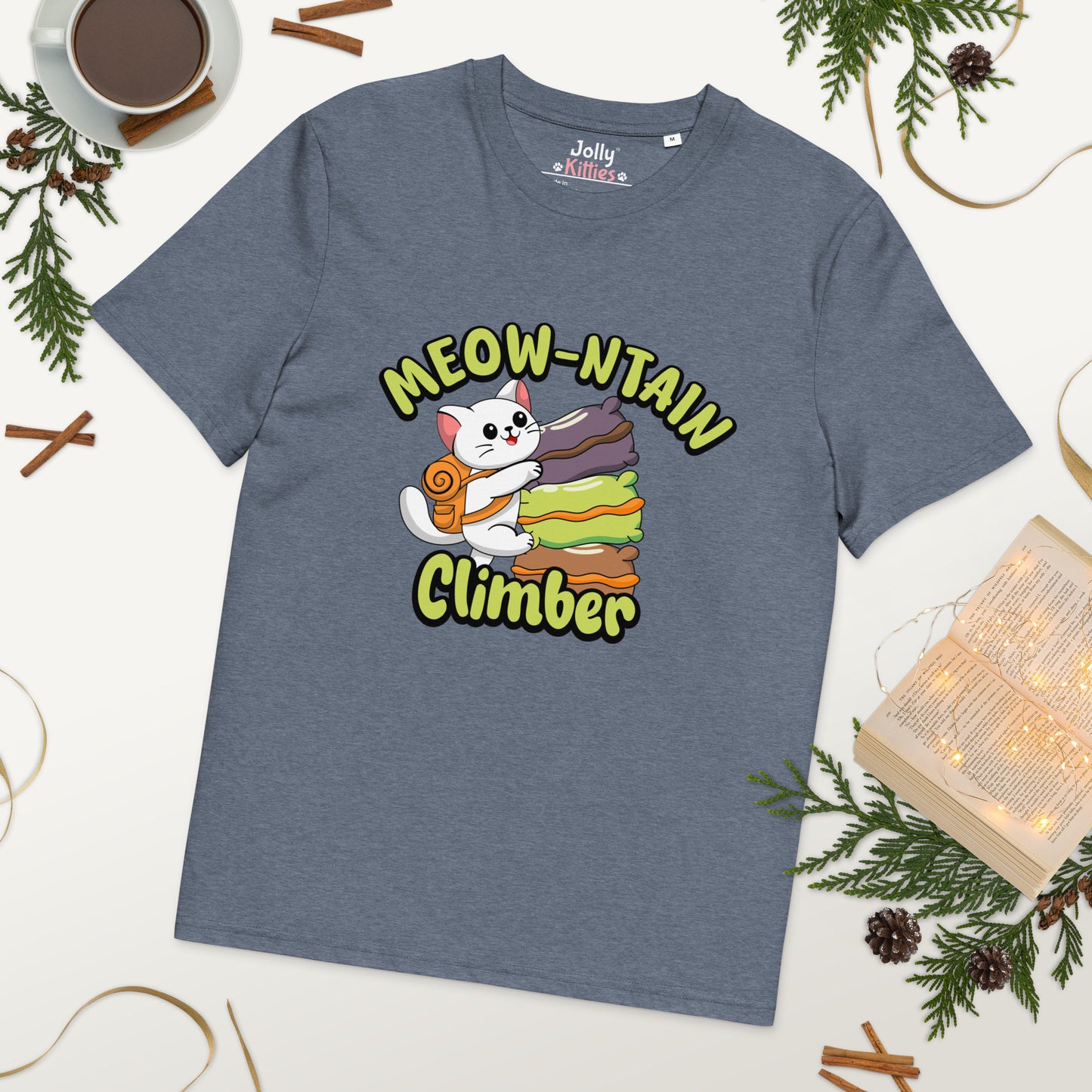 Funny Cat T-Shirt – Meow-ntain Climber - JollyKitties