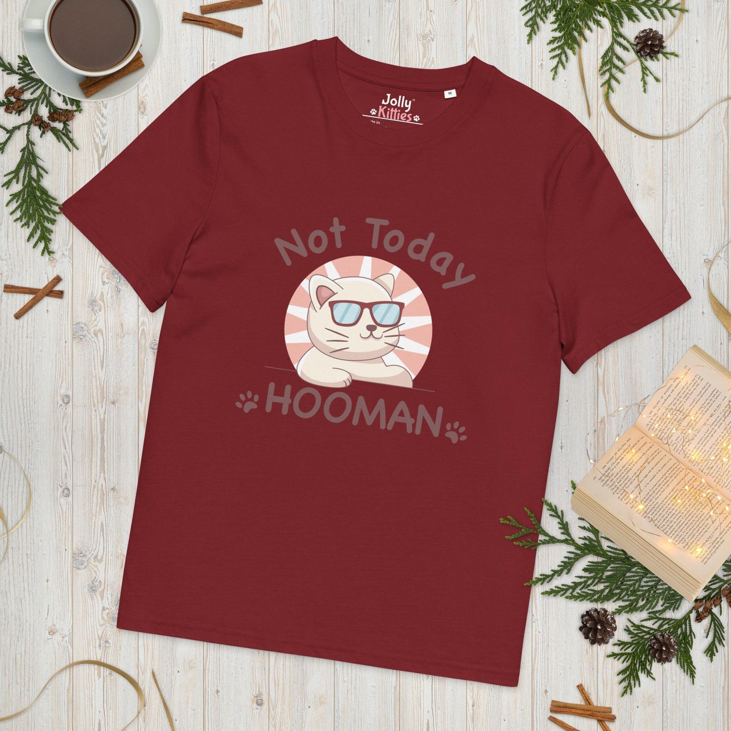 Funny Cat T-Shirt – Not Today Hooman - JollyKitties