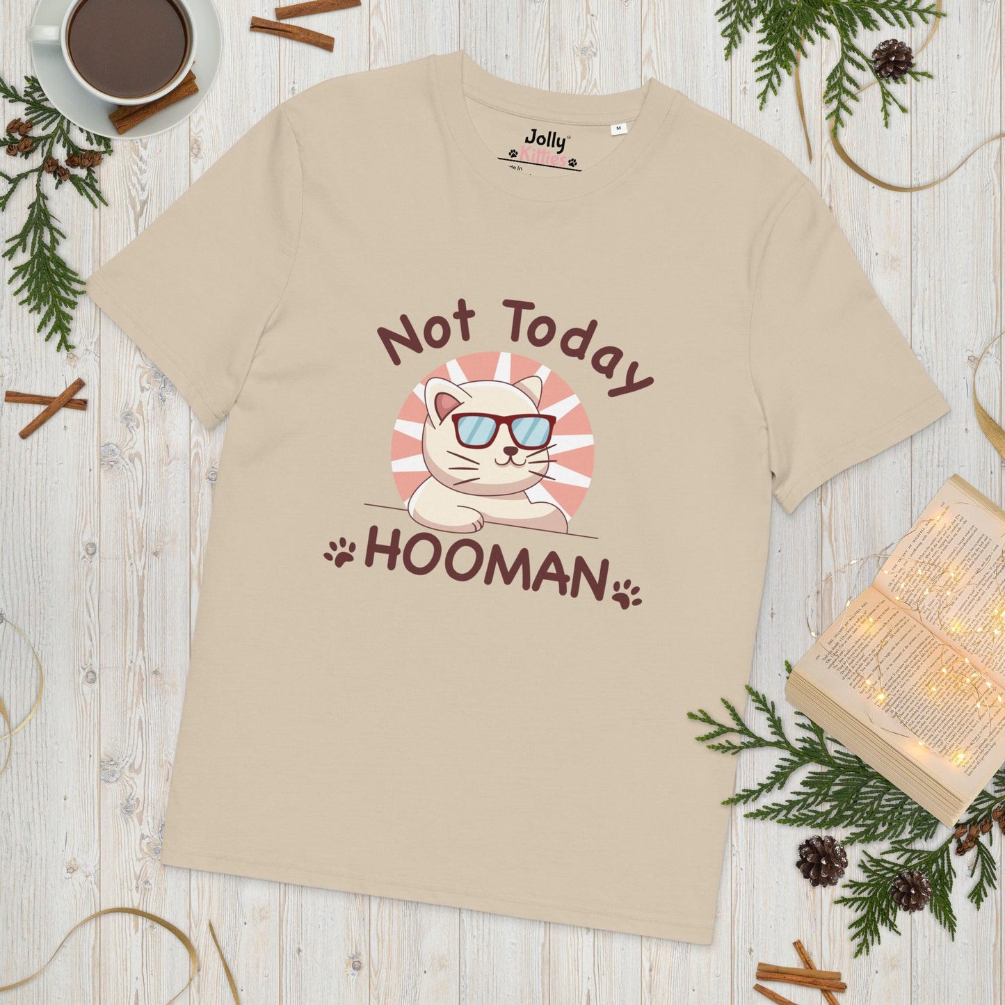 Funny Cat T-Shirt – Not Today Hooman - JollyKitties