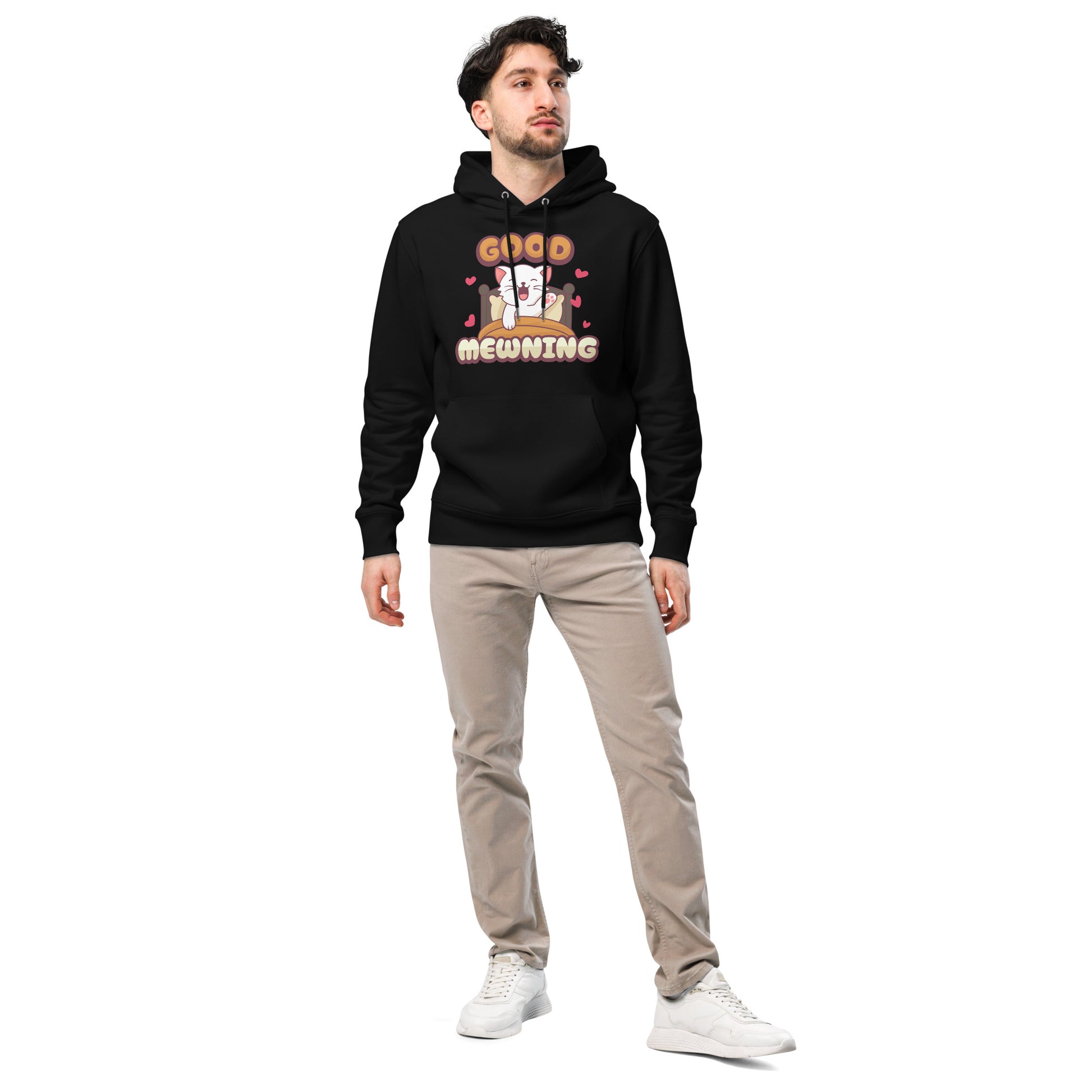 Cute Cat Hoodie – Good Mewning - JollyKitties