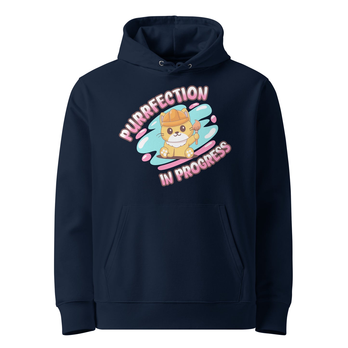 Cute Cat Hoodie – Purrfection in Progress - JollyKitties