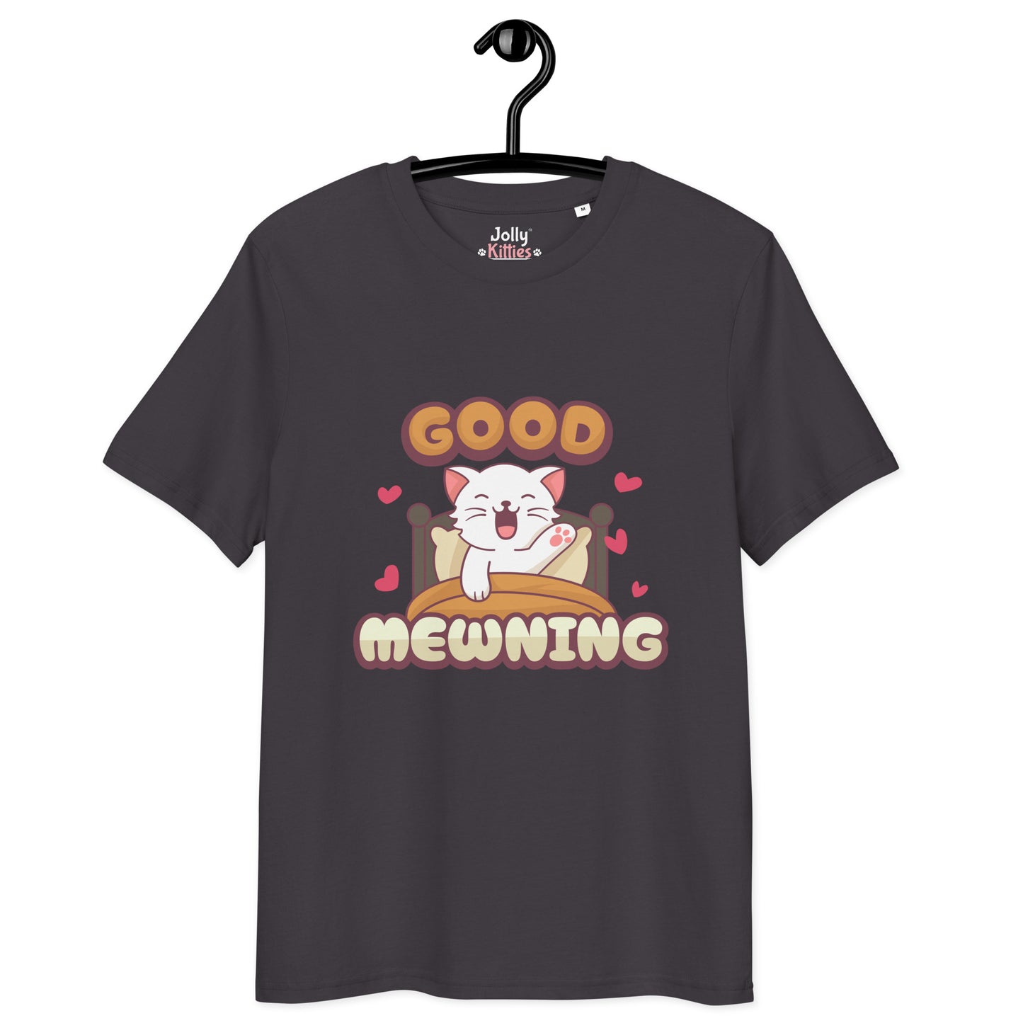 Cute Cat T-Shirt – Good Mewning - JollyKitties