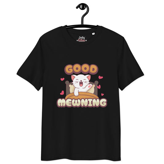 Cute Cat T-Shirt – Good Mewning - JollyKitties