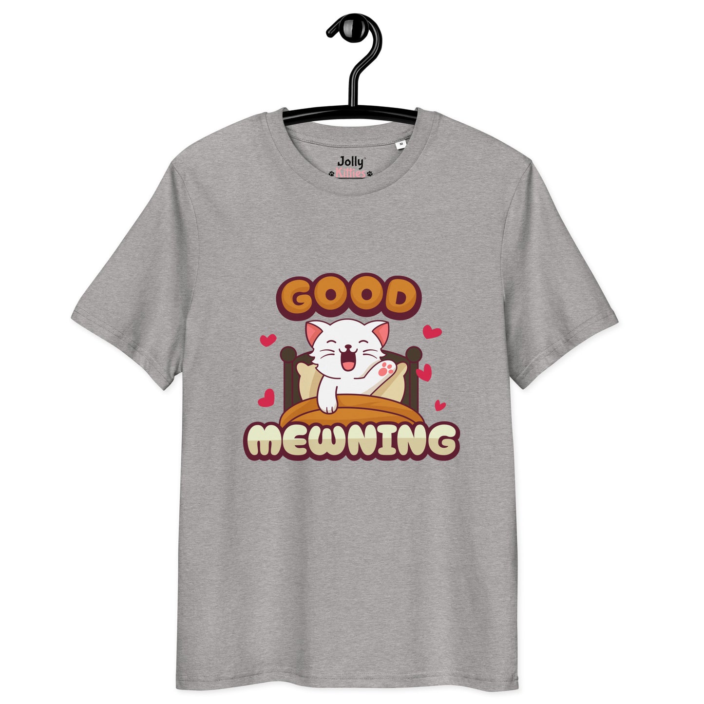 Cute Cat T-Shirt – Good Mewning - JollyKitties