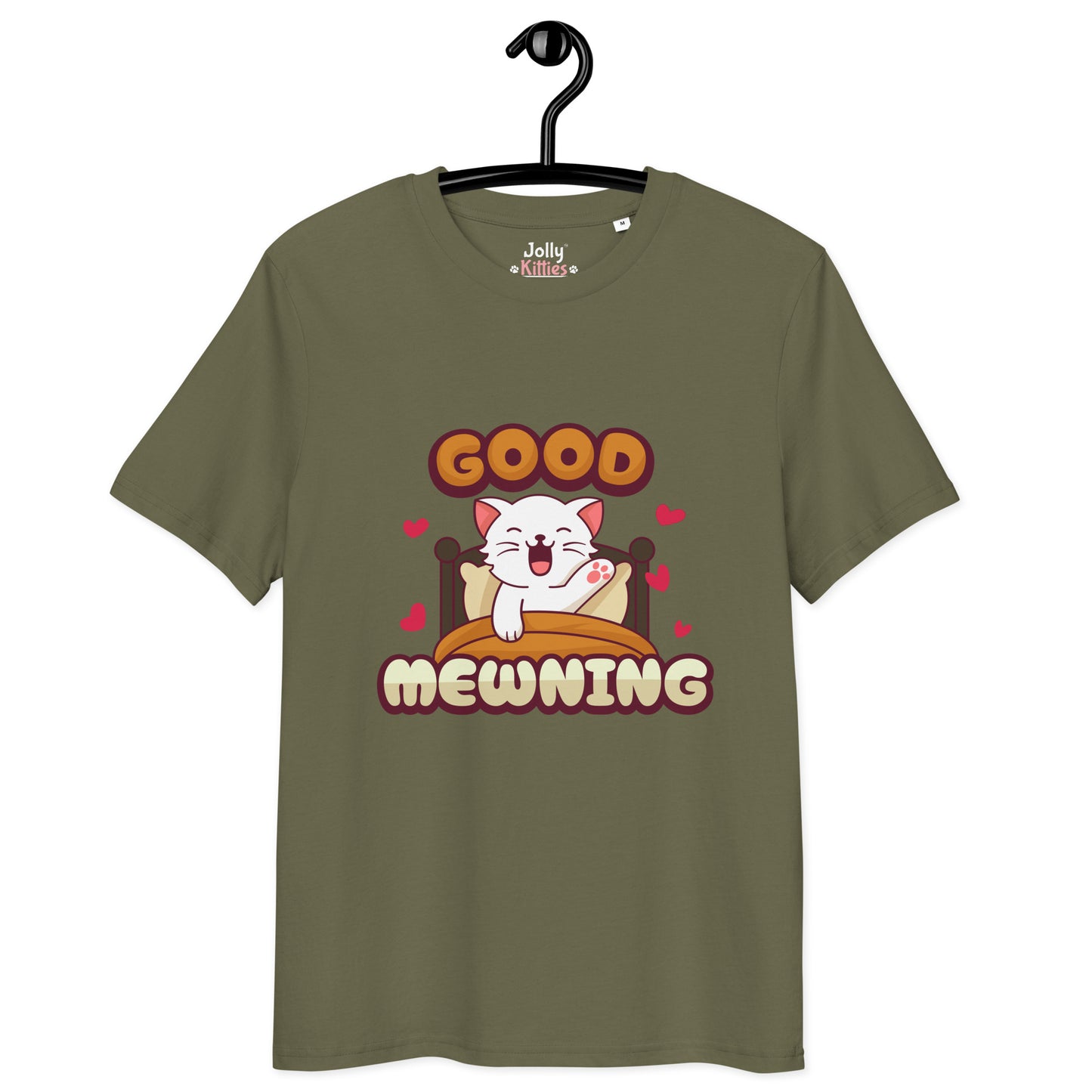 Cute Cat T-Shirt – Good Mewning - JollyKitties