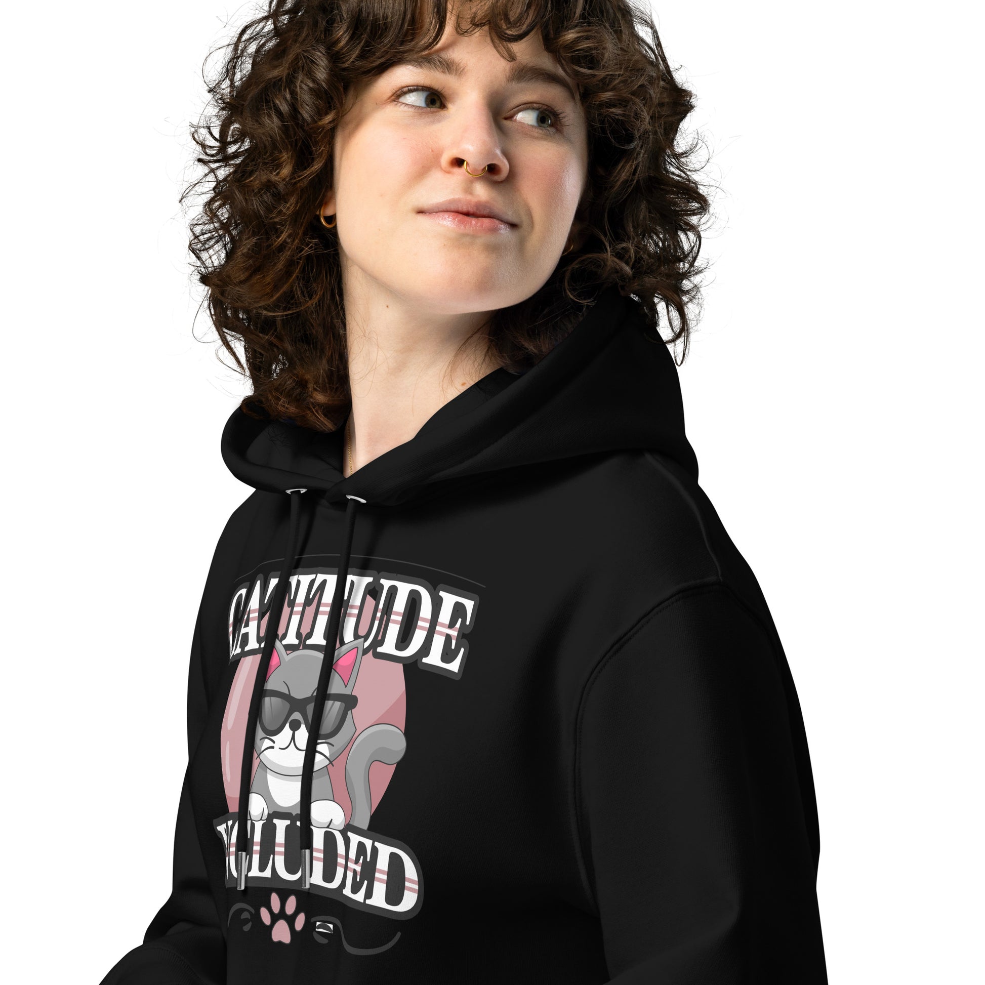 Funny Cat Hoodie – Catitude Included - JollyKitties