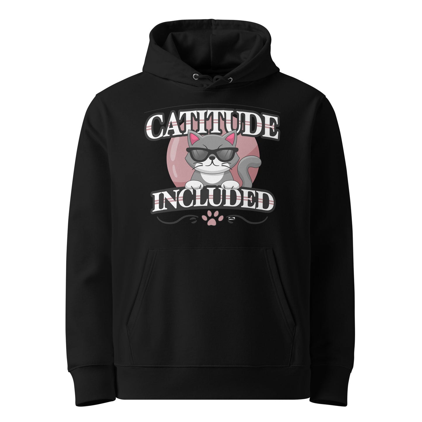 Funny Cat Hoodie – Catitude Included - JollyKitties