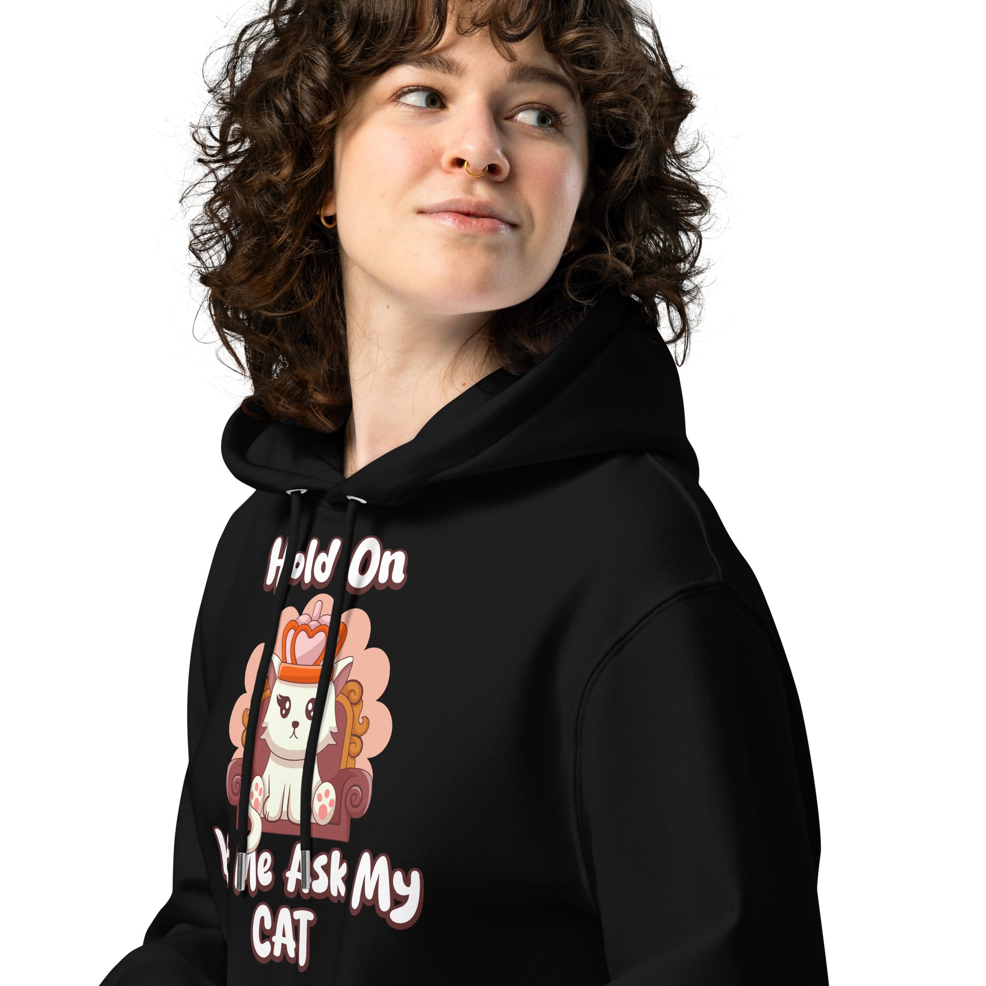 Funny Cat Hoodie – Hold On, Let Me Ask My Cat - JollyKitties