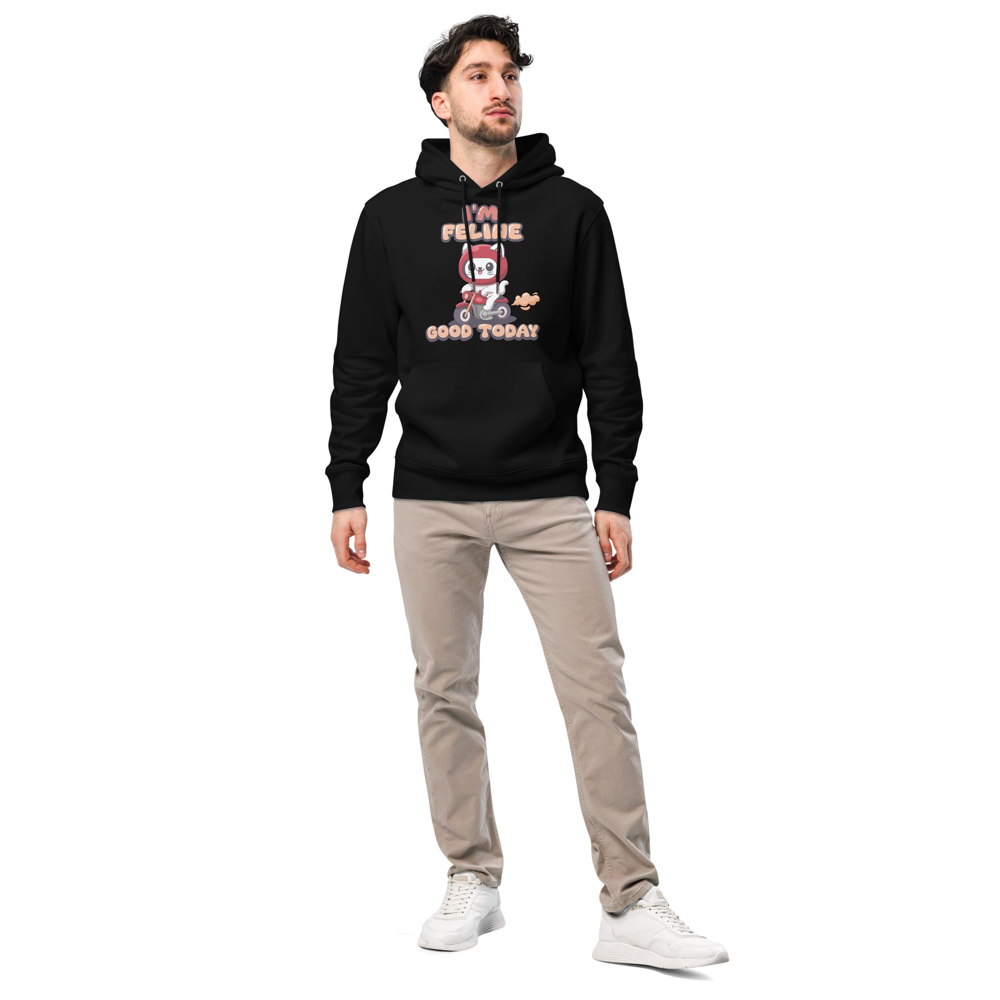 Funny Cat Hoodie – I’m Feline Good Today (Skooter Edition) - JollyKitties