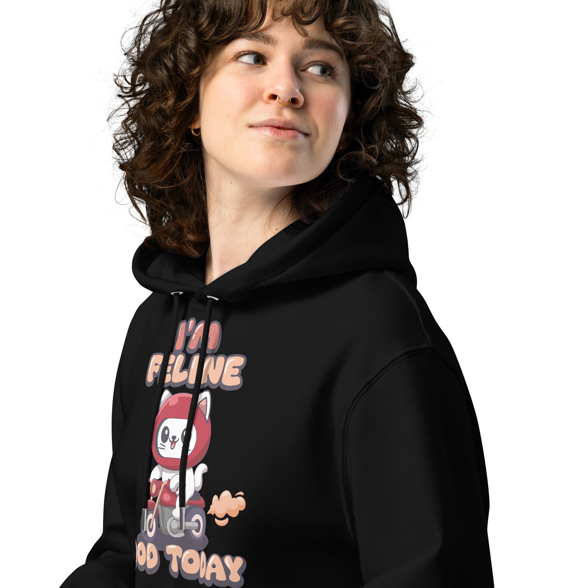 Funny Cat Hoodie – I’m Feline Good Today (Skooter Edition) - JollyKitties
