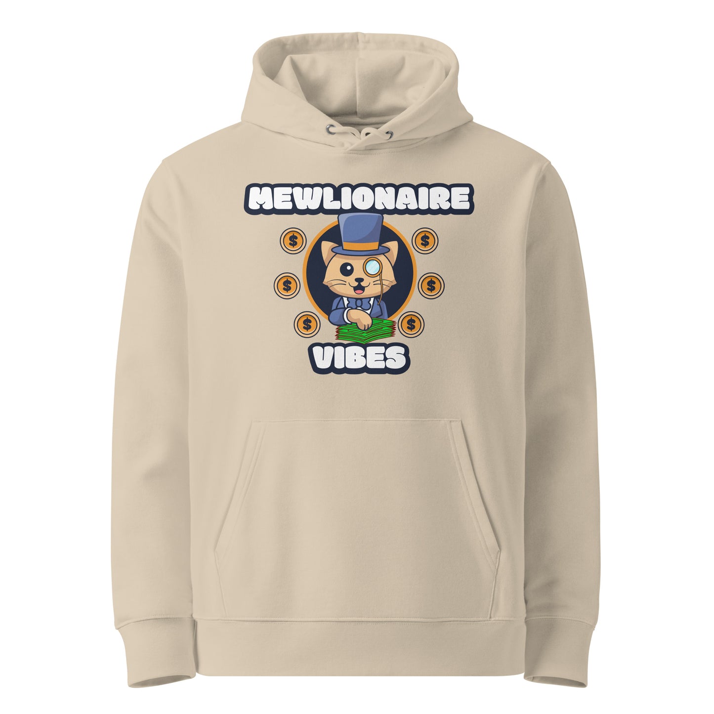 Funny Cat Hoodie – Mewlionaire Vibes - JollyKitties