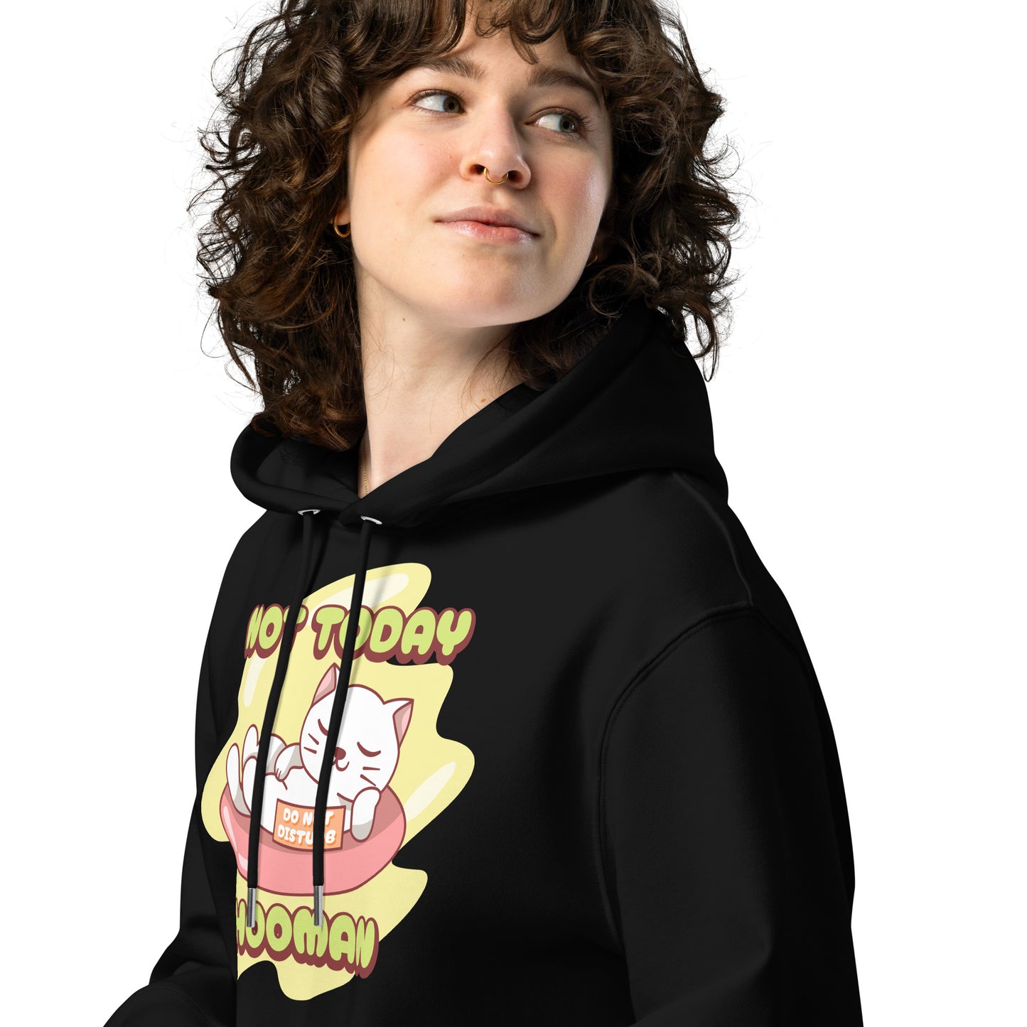 Funny Cat Hoodie – Not Today Hooman (Nap King) - JollyKitties