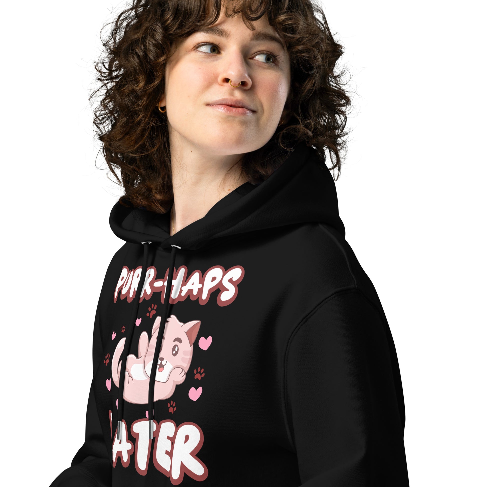 Funny Cat Hoodie – Purr-haps Later - JollyKitties