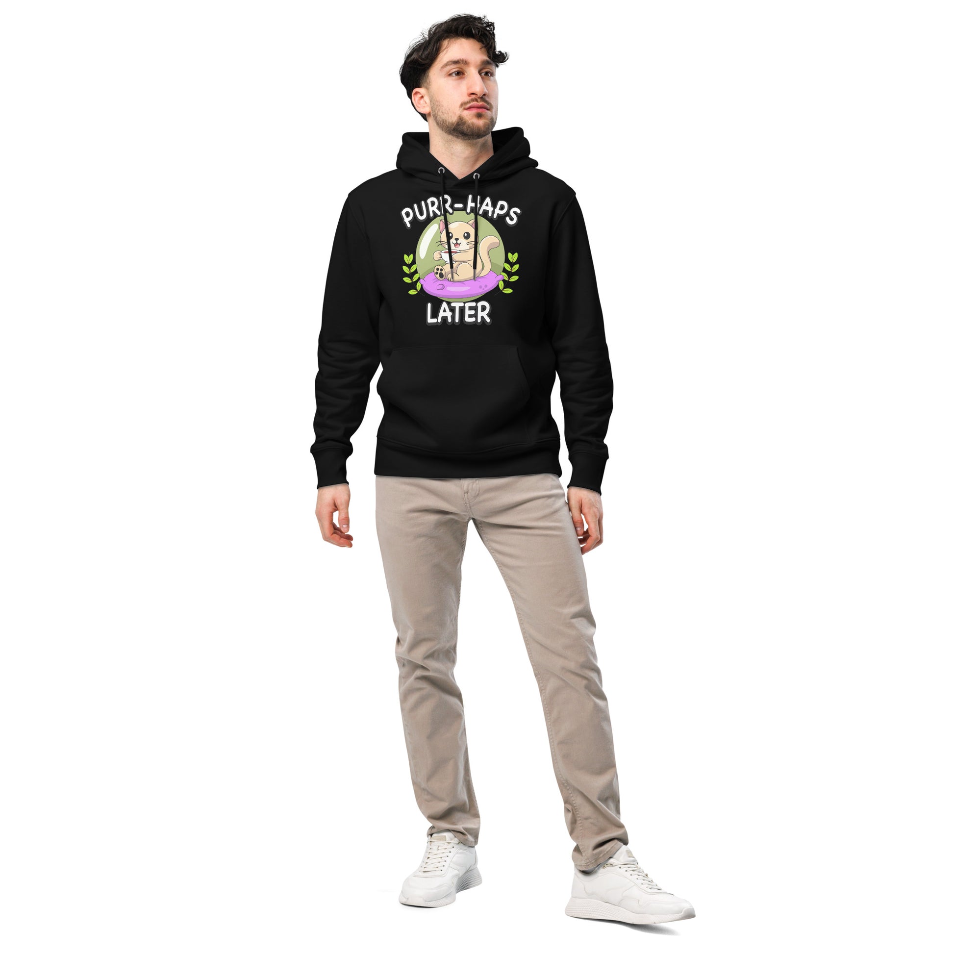 Funny Cat Hoodie – Purr-haps Later (Tea Sippin) - JollyKitties