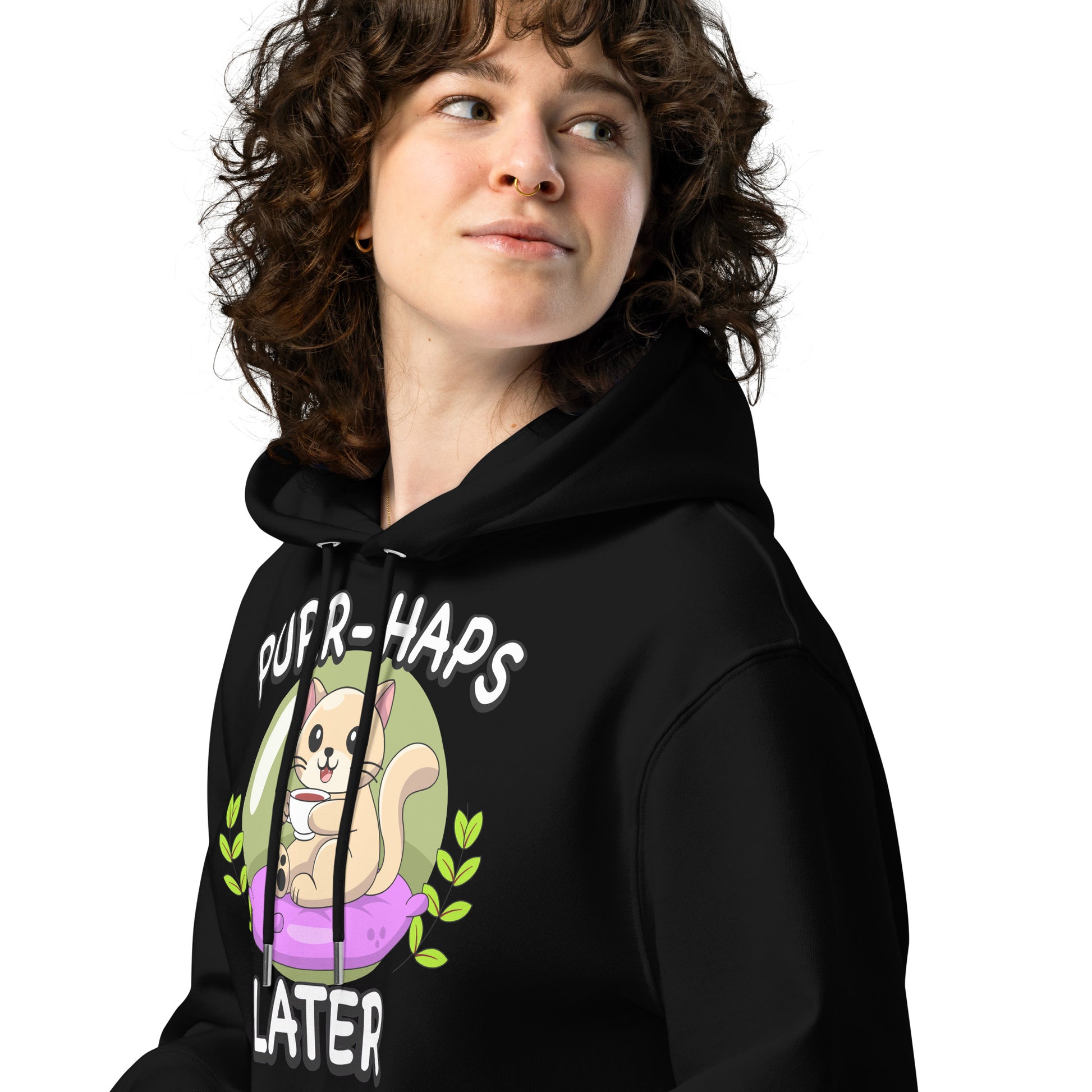 Funny Cat Hoodie – Purr-haps Later (Tea Sippin) - JollyKitties