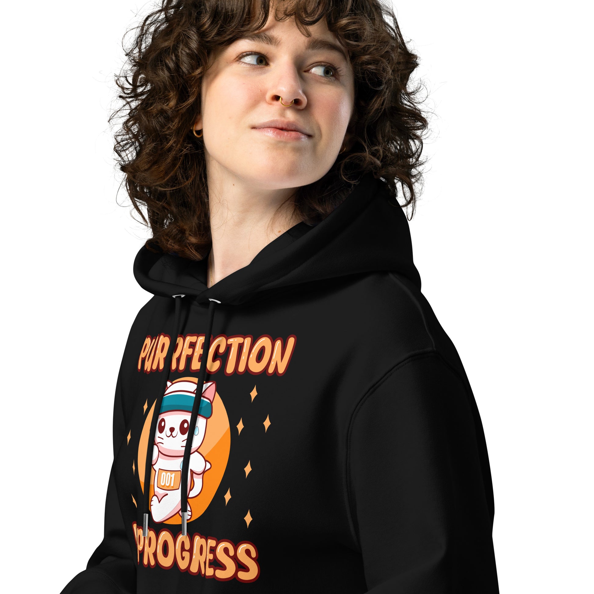Funny Cat Hoodie – Purrfection in Progress (Marathon Edition) - JollyKitties