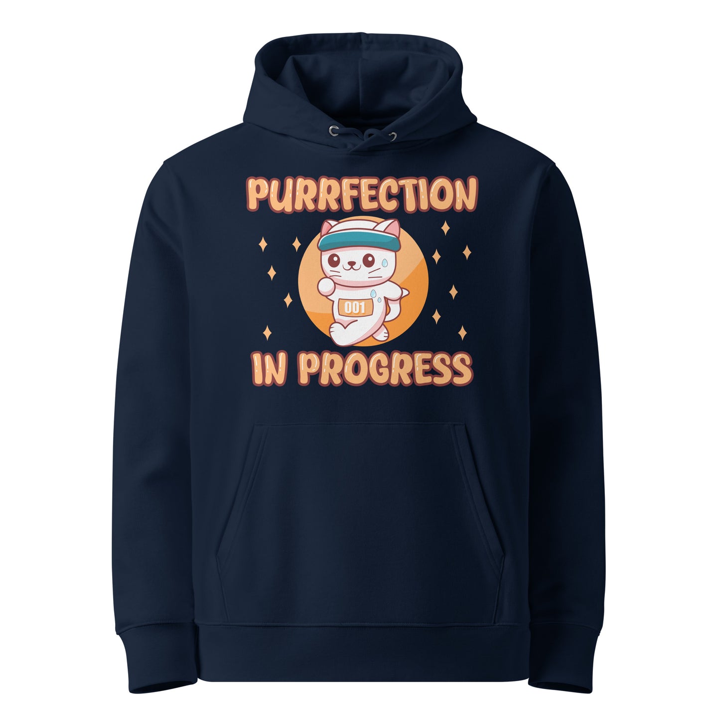 Funny Cat Hoodie – Purrfection in Progress (Marathon Edition) - JollyKitties