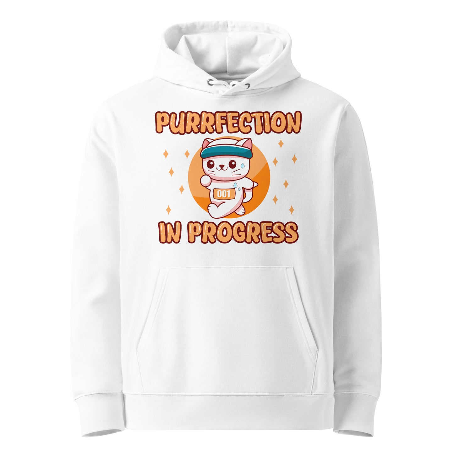 Funny Cat Hoodie – Purrfection in Progress (Marathon Edition) - JollyKitties