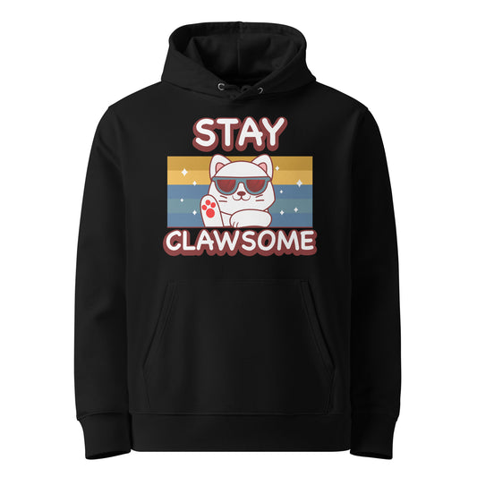 Funny Cat Hoodie – Stay Clawsome - JollyKitties