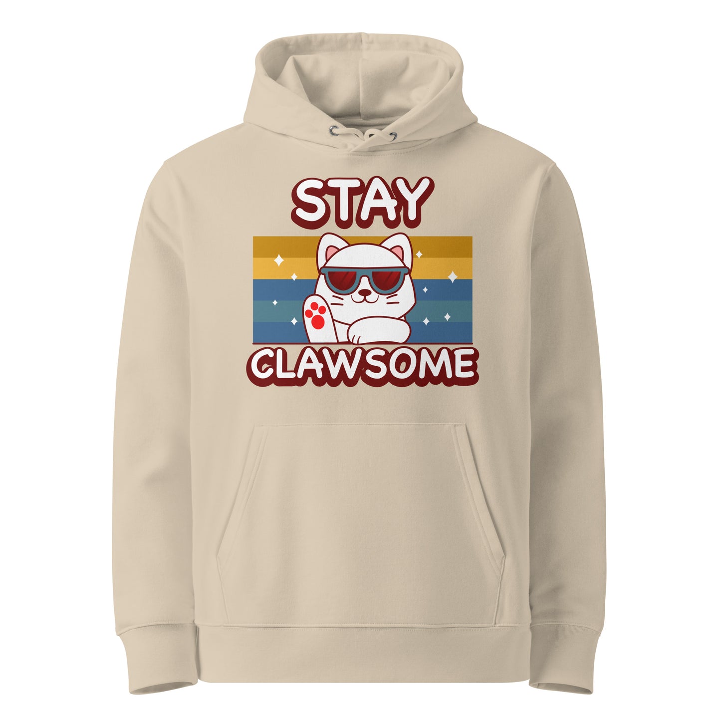 Funny Cat Hoodie – Stay Clawsome - JollyKitties