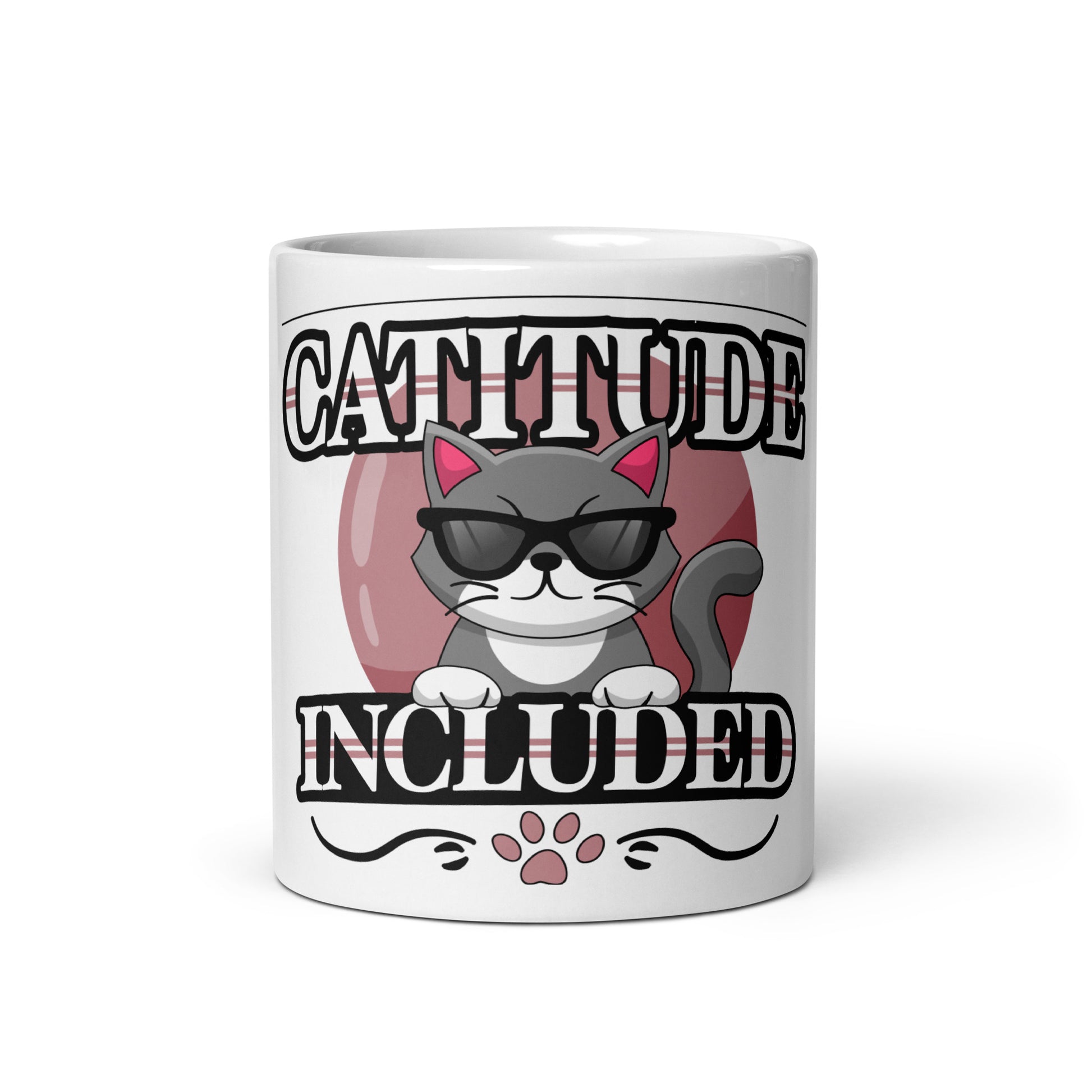 Funny Cat Mug – Catitude Included - JollyKitties
