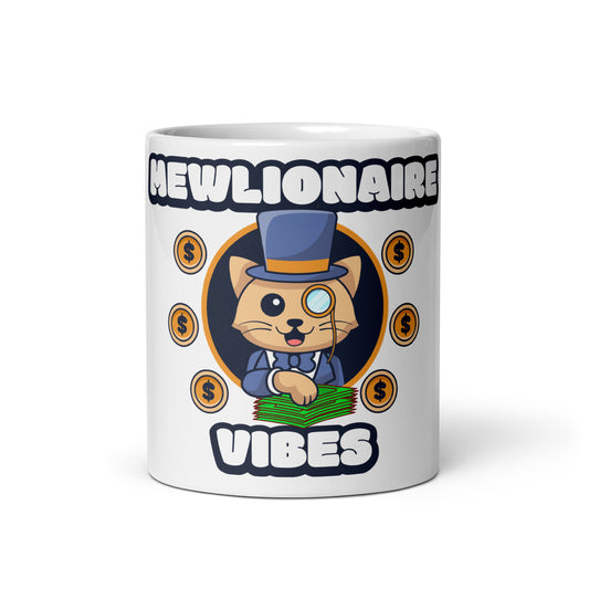 Funny Cat Mug – Mewlionaire Vibes - JollyKitties
