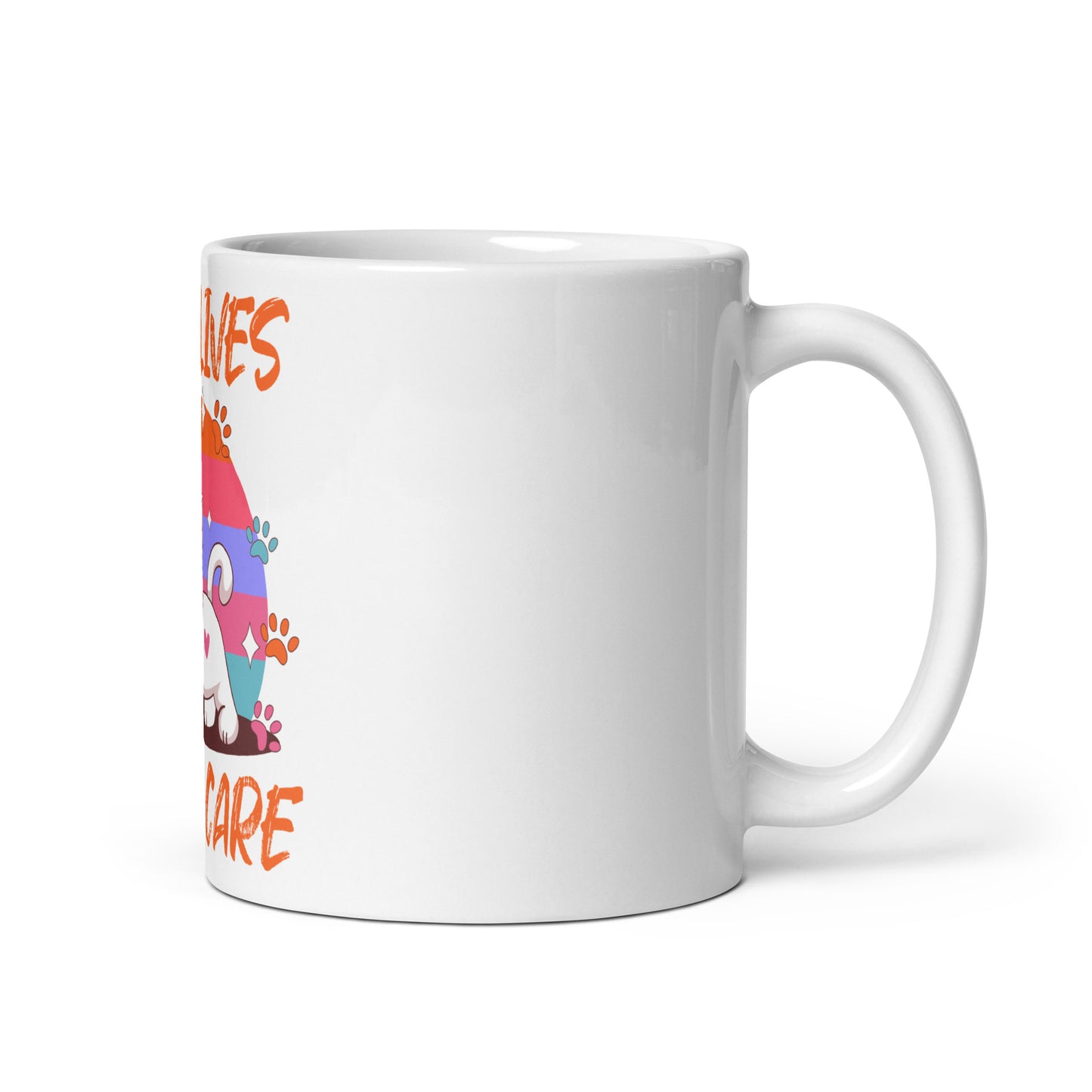 Funny Cat Mug – Nine Lives Zero Care - JollyKitties