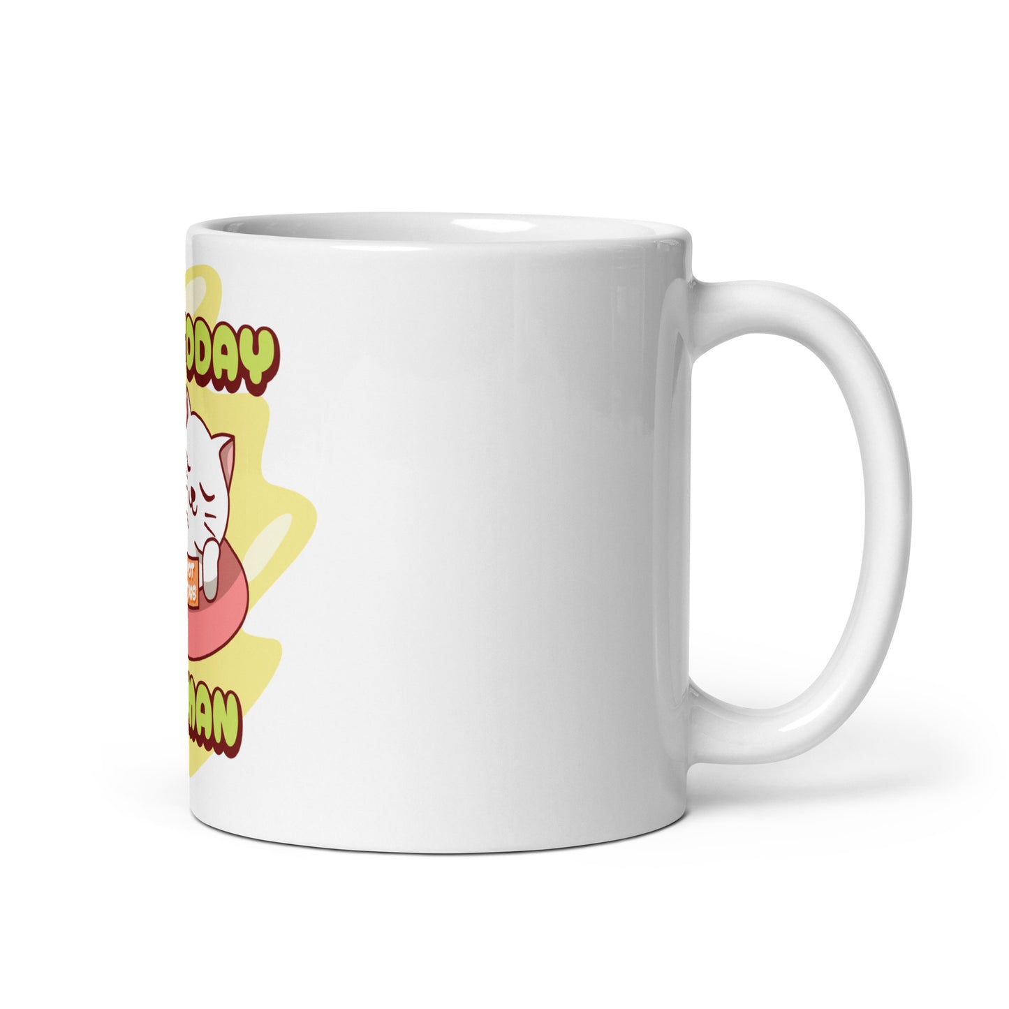 Funny Cat Mug – Not Today Hooman (Nap King) - JollyKitties