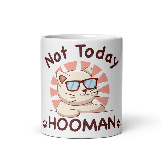 Funny Cat Mug – Not Today Hooman - JollyKitties