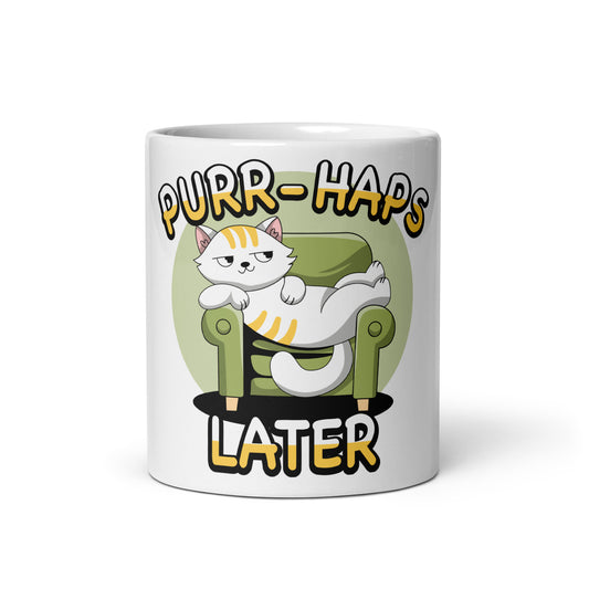 Funny Cat Mug – Purr-haps Later (Couch Potato) - JollyKitties
