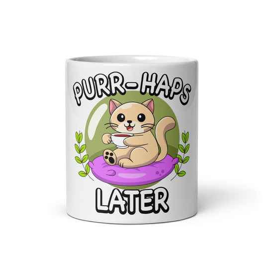 Funny Cat Mug – Purr-haps Later (Tea Sippin) - JollyKitties