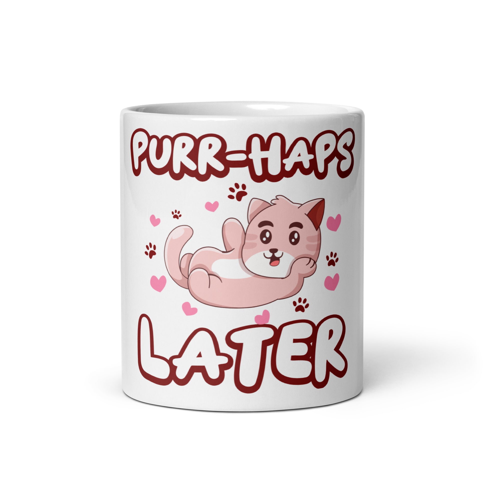 Funny Cat Mug – Purr-haps Later - JollyKitties