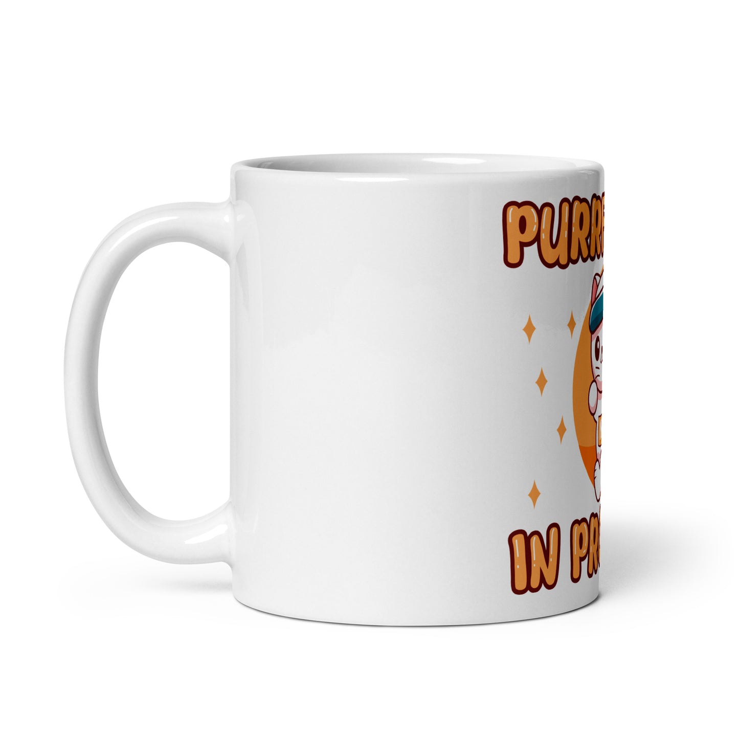 Funny Cat Mug – Purrfection in Progress (Marathon Edition) - JollyKitties