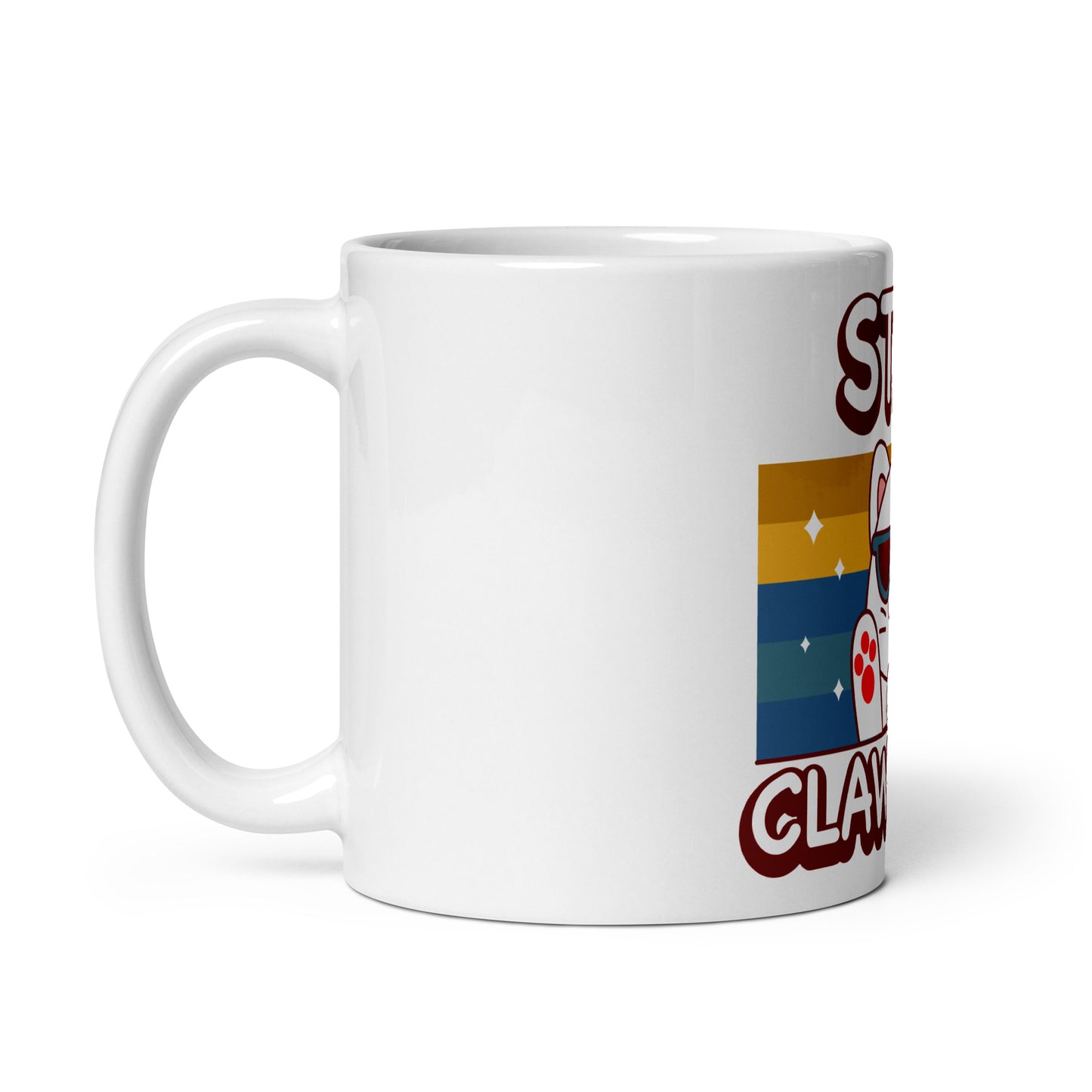 Funny Cat Mug – Stay Clawsome - JollyKitties