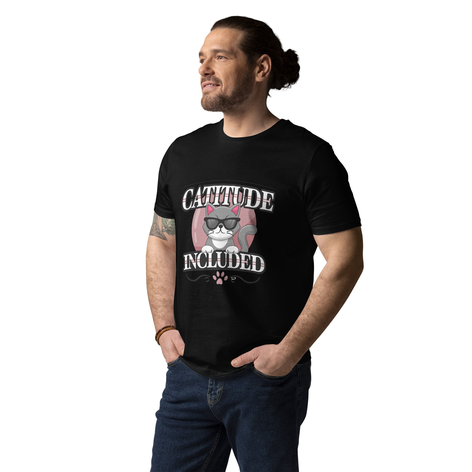 Funny Cat T-Shirt – Catitude Included - JollyKitties