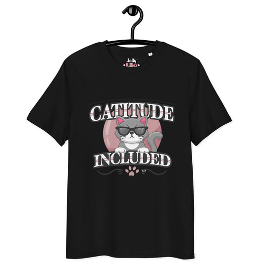 Funny Cat T-Shirt – Catitude Included - JollyKitties