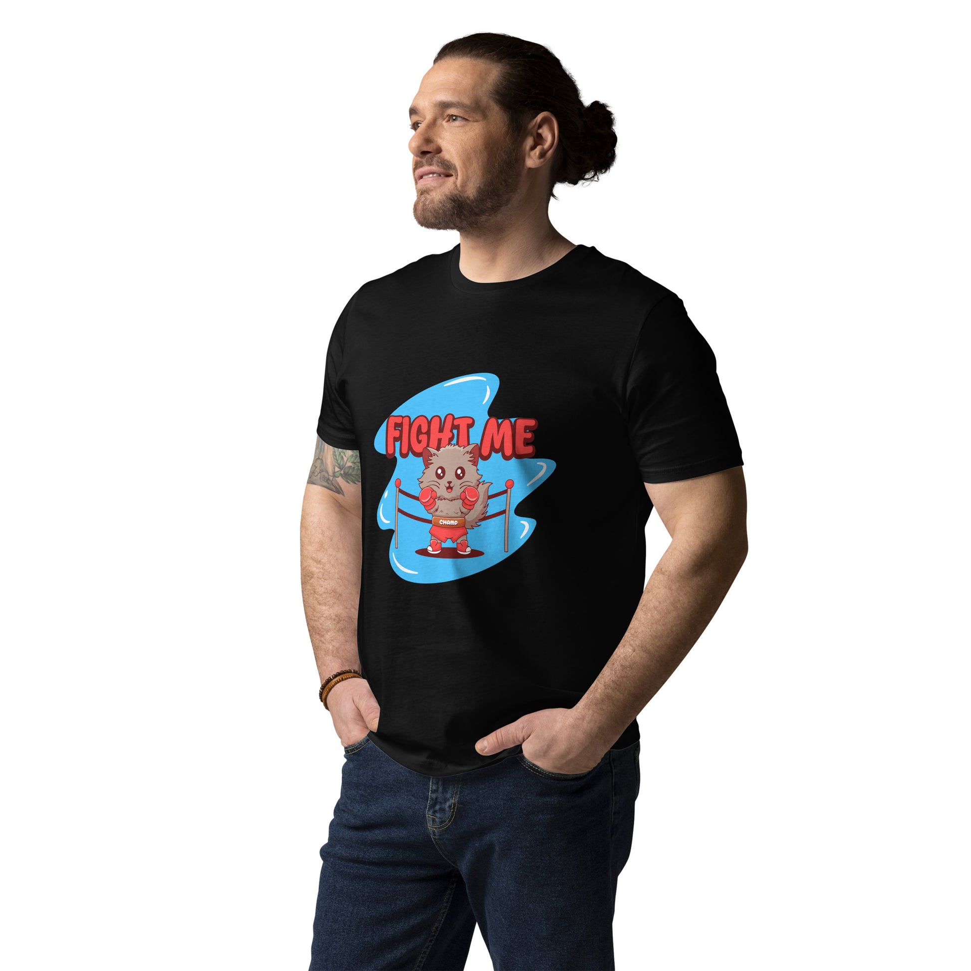 Funny Cat T-Shirt – Fight Me - JollyKitties