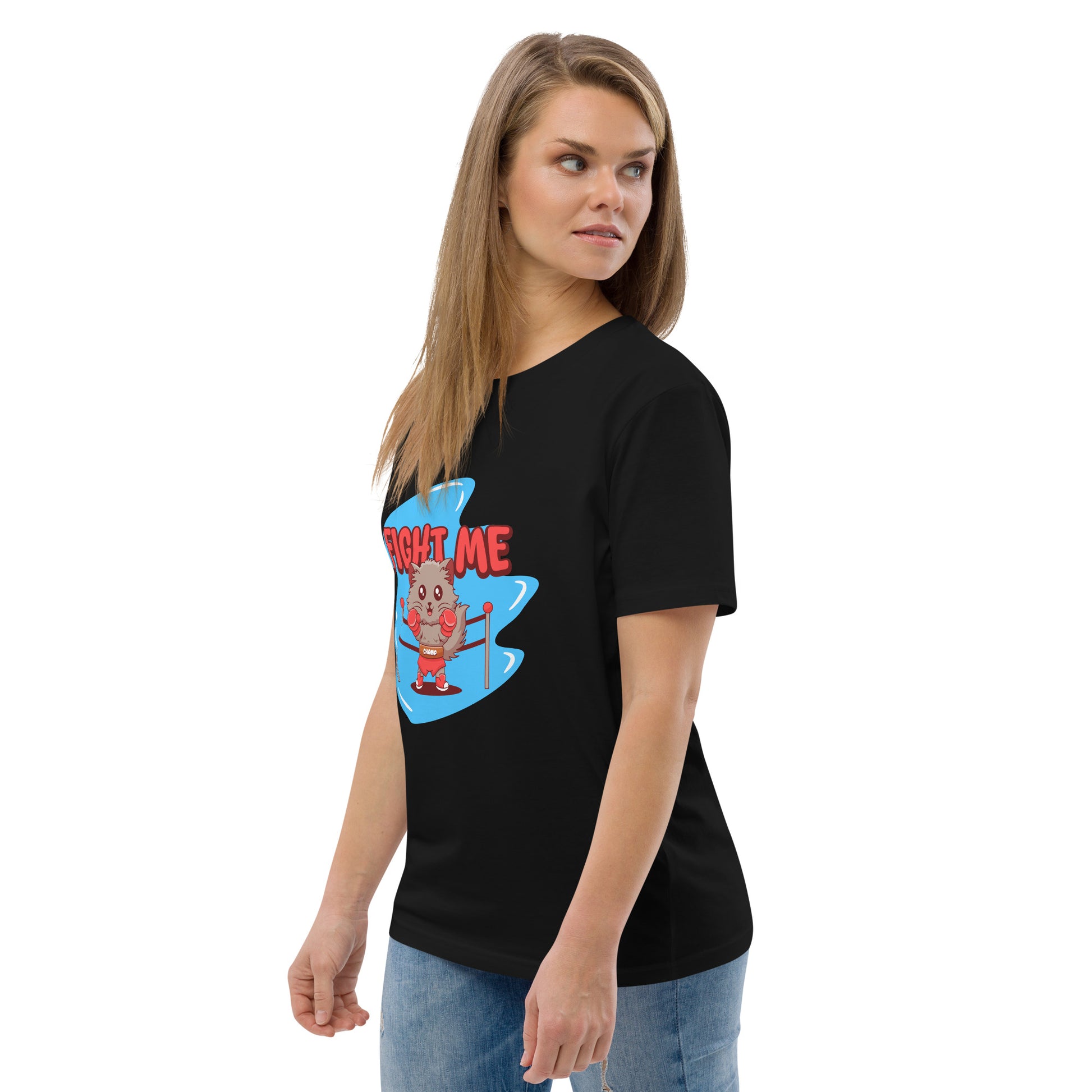 Funny Cat T-Shirt – Fight Me - JollyKitties
