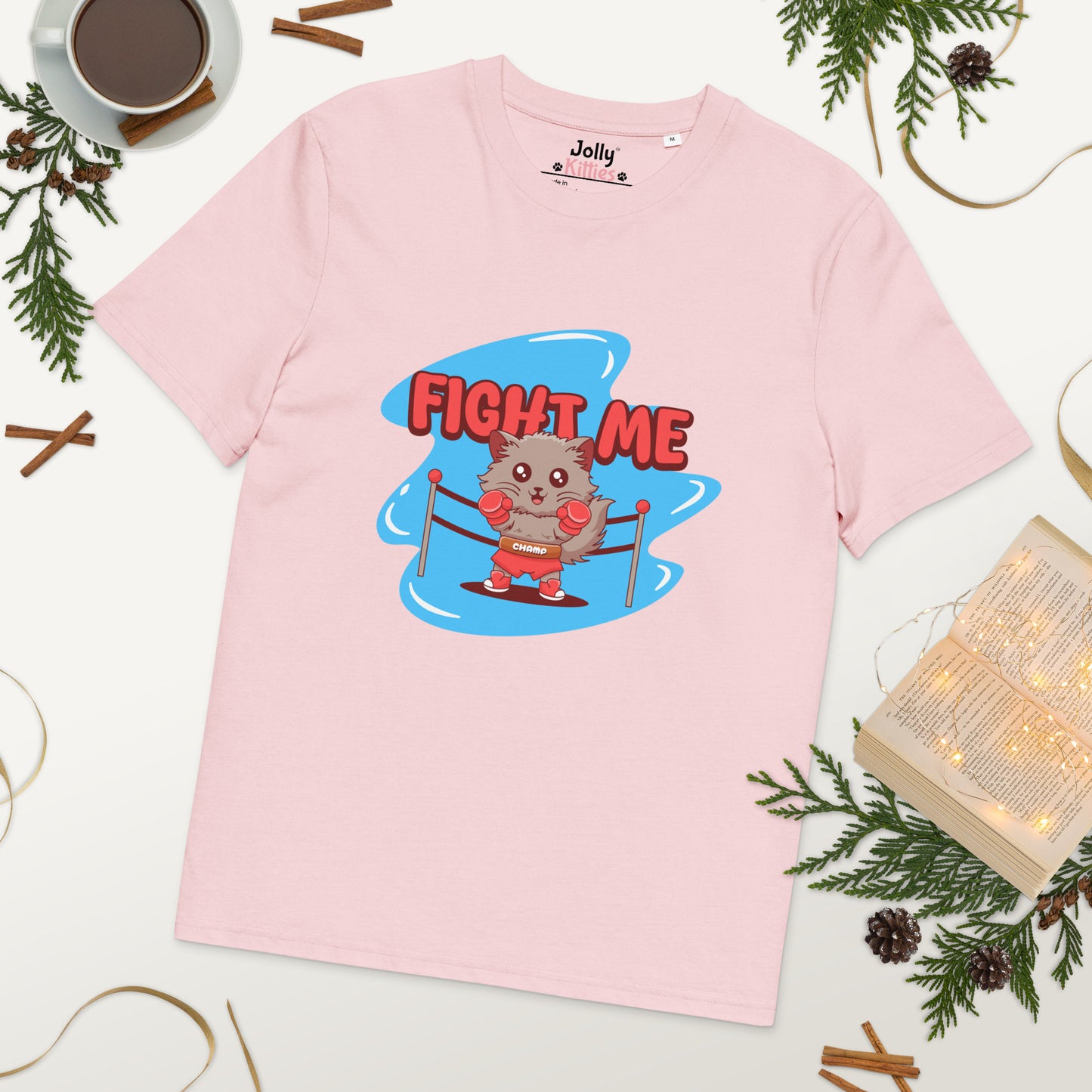Funny Cat T-Shirt – Fight Me - JollyKitties