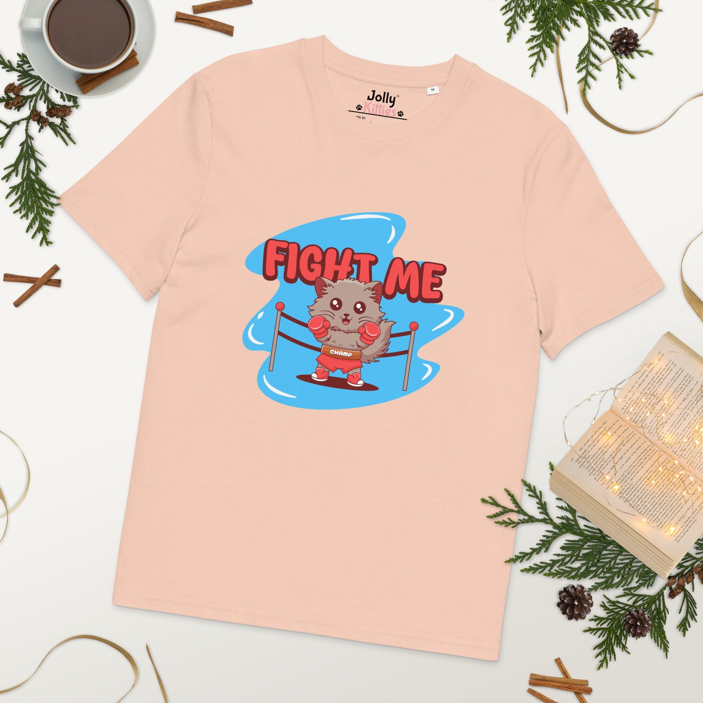 Funny Cat T-Shirt – Fight Me - JollyKitties
