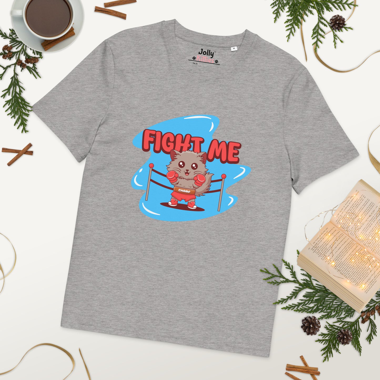 Funny Cat T-Shirt – Fight Me - JollyKitties
