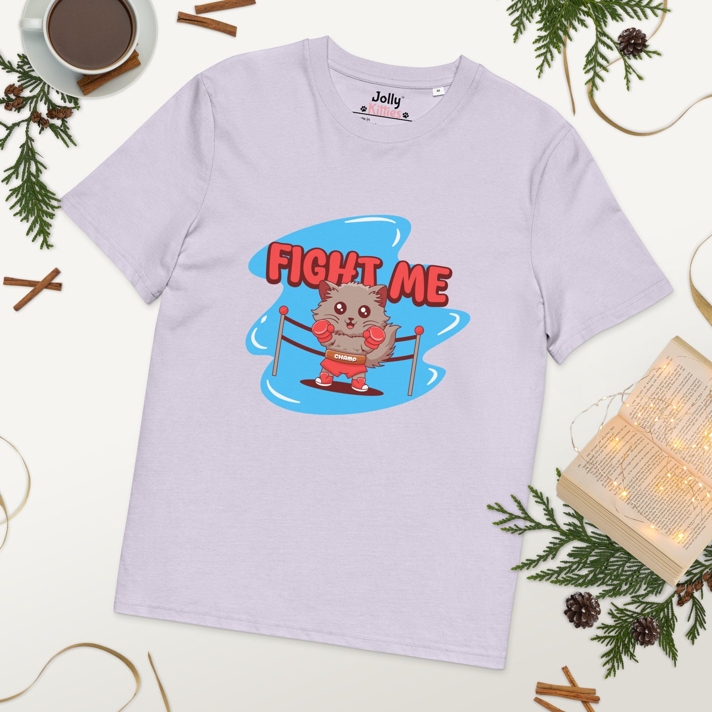 Funny Cat T-Shirt – Fight Me - JollyKitties