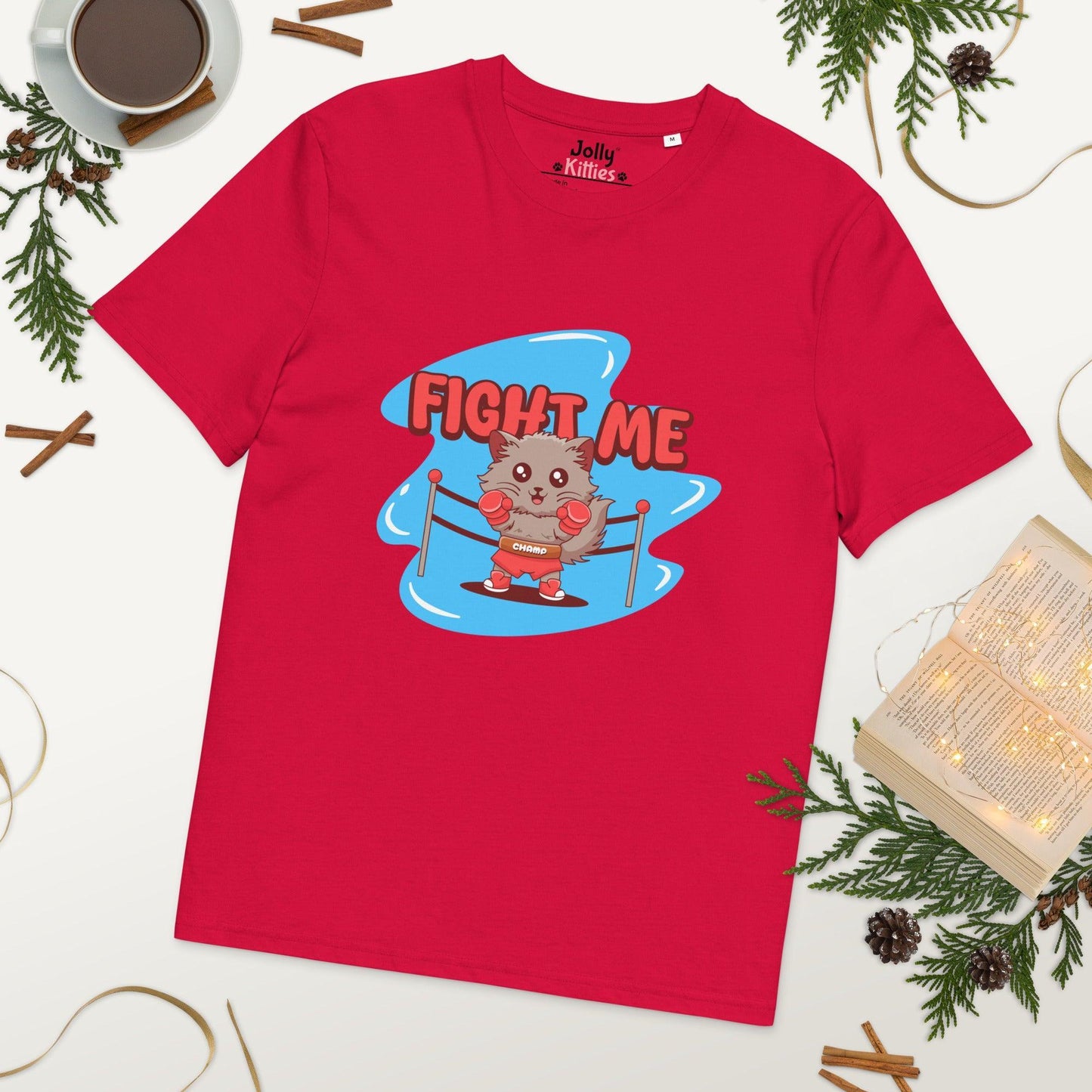 Funny Cat T-Shirt – Fight Me - JollyKitties