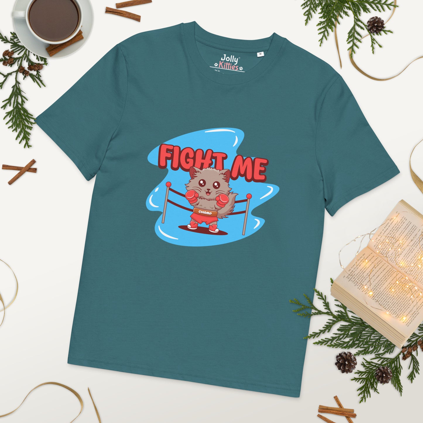 Funny Cat T-Shirt – Fight Me - JollyKitties