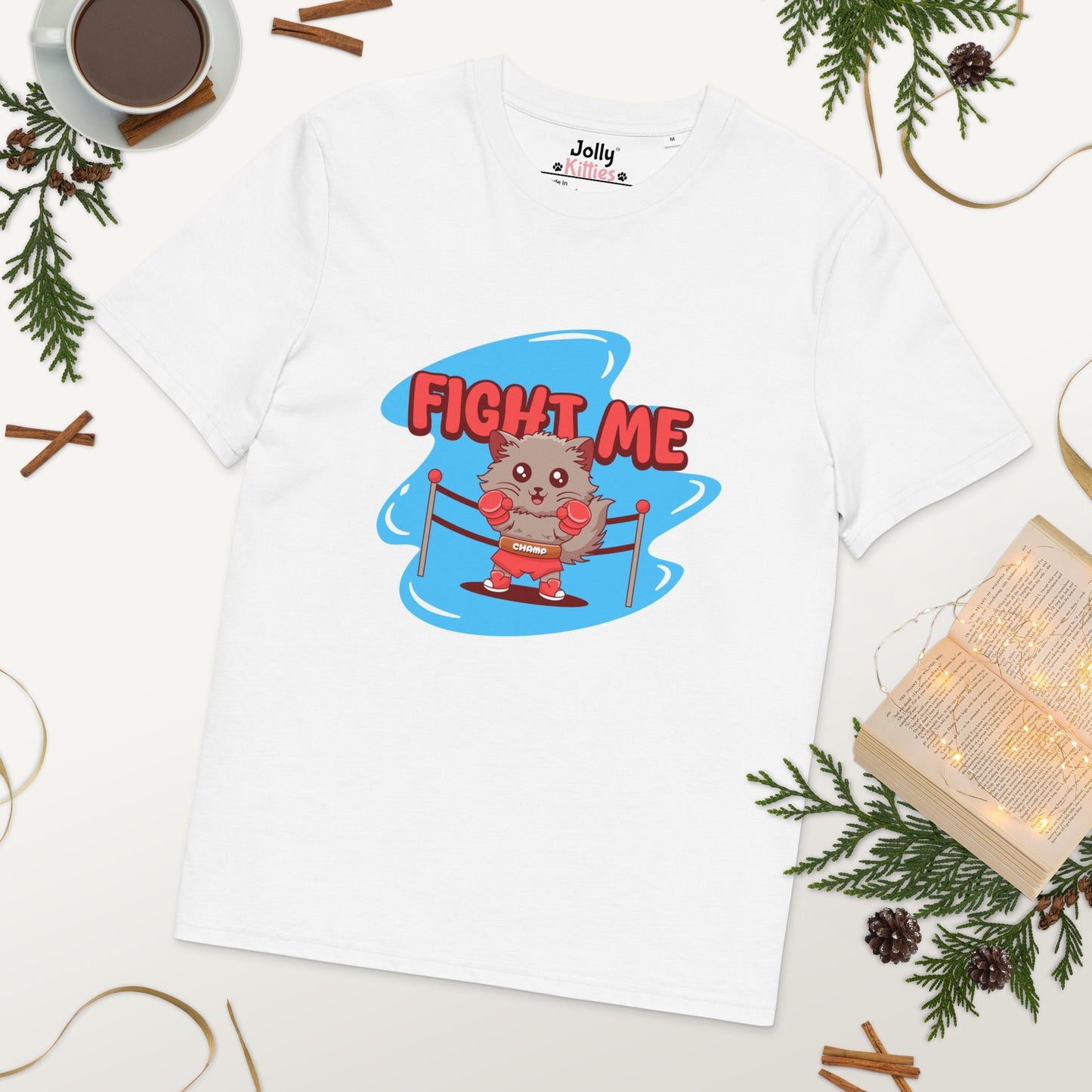 Funny Cat T-Shirt – Fight Me - JollyKitties