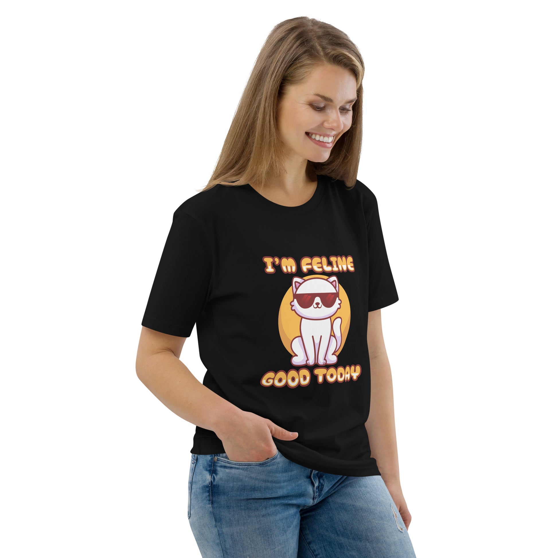 Funny Cat T-Shirt – I'm Feline Good Today (Cool Edition) - JollyKitties