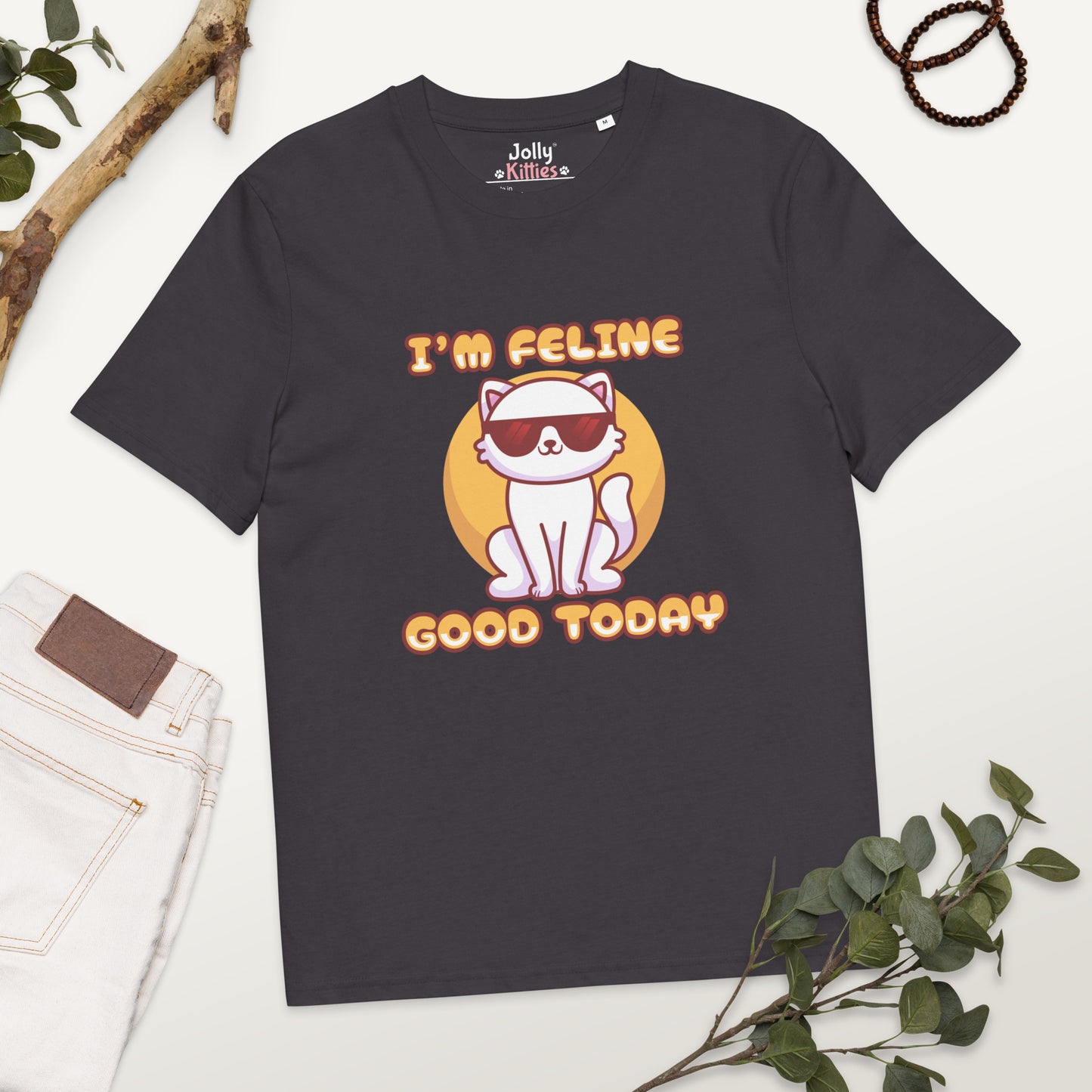 Funny Cat T-Shirt – I'm Feline Good Today (Cool Edition) - JollyKitties
